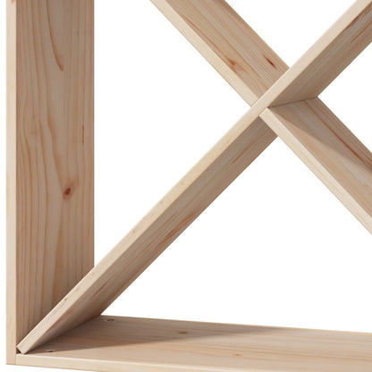 Portabottiglie 4 pcs Naturale 62 x 25 x 62 cm Pino massello