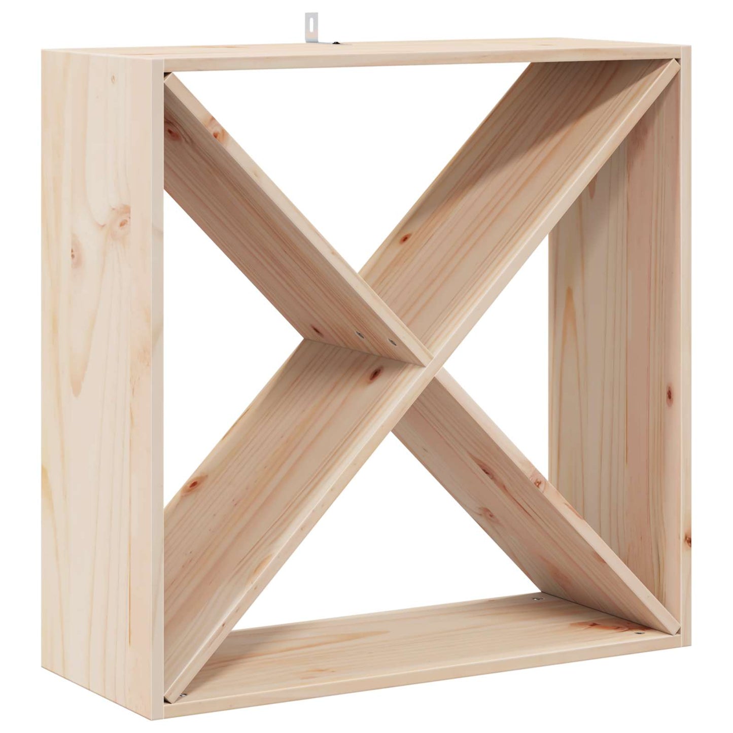 Portabottiglie 4 pcs Naturale 62 x 25 x 62 cm Pino massello