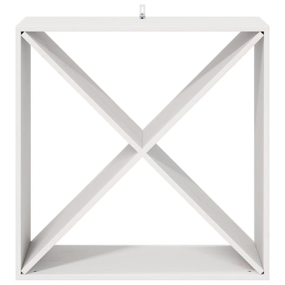 Portabottiglie 4 pcs Bianco 62 x 25 x 62 cm Pino massello