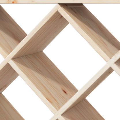 Portabottiglie 2 pcs Naturale 62 x 25 x 62 cm Pino massello