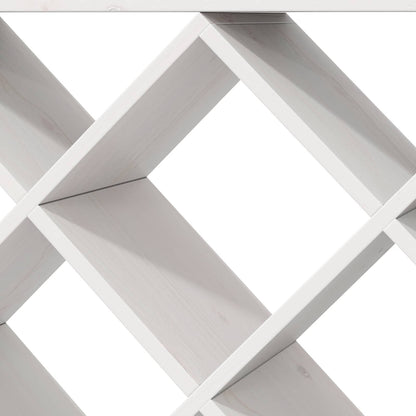 Portabottiglie 2 pcs Bianco 62 x 25 x 62 cm Pino massello