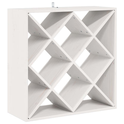 Portabottiglie 2 pcs Bianco 62 x 25 x 62 cm Pino massello