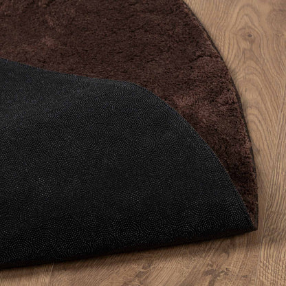 Tappeto a pelo medio, morbido e lavabile HUARTE Marrone Ø 80 CM | homemem39