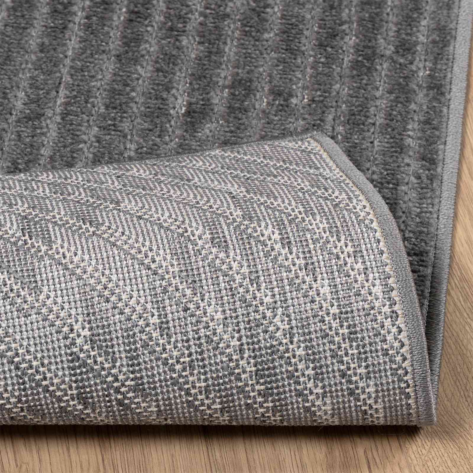 Tappeti per area PALMERAS Antracite 120 x 120 cm Poliestere | homemem39