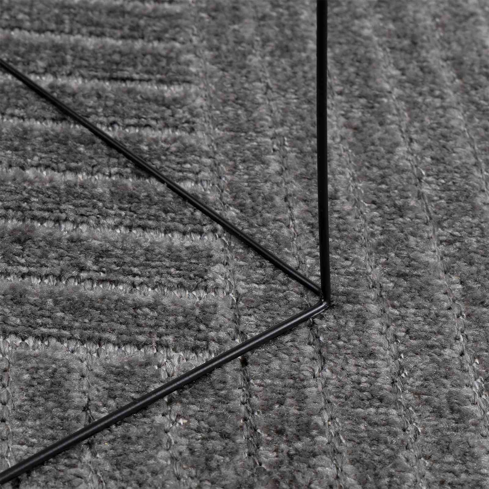 Tappeti per area PALMERAS Antracite 120 x 120 cm Poliestere | homemem39