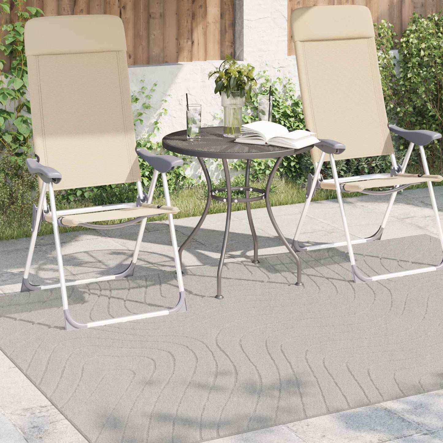 Tappeti per area PALMERAS Crema 170 x 120 cm Poliestere | homemem39