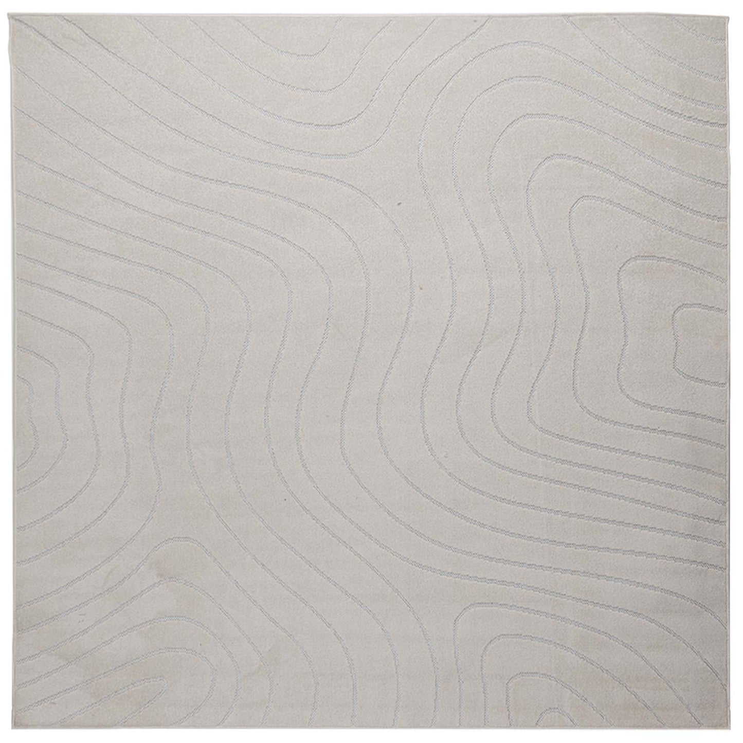 Tappeti per area Quadrato PALMERAS Crema 200 x 200 cm | homemem39