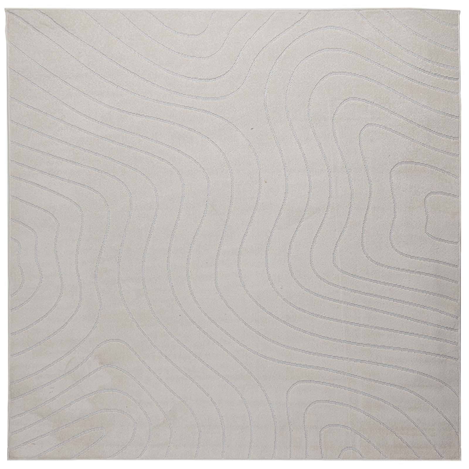Tappeti per area Quadrato PALMERAS Crema 200 x 200 cm | homemem39