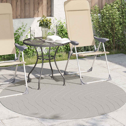 Tappeti per area Rotondo PALMERAS Crema Ø 160 CM Poliestere | homemem39