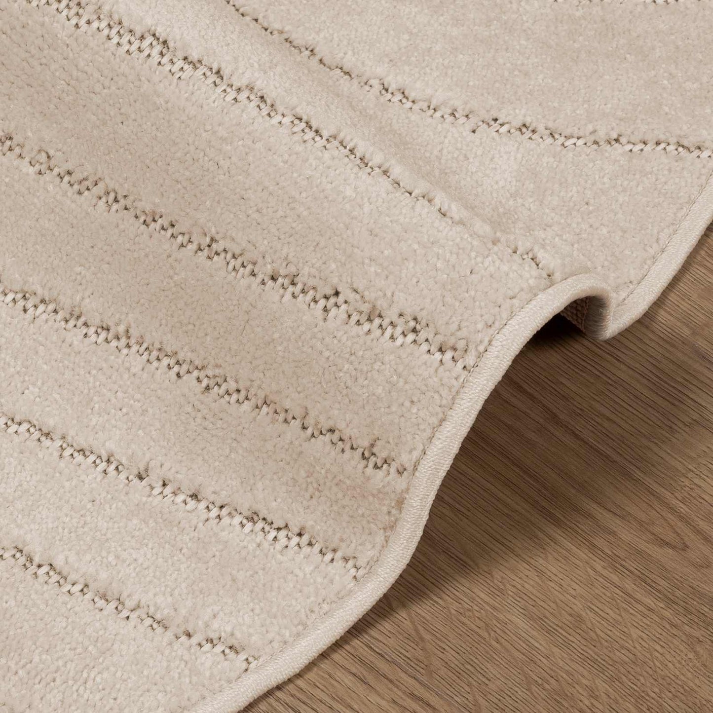 Tappeti per area Rotondo PALMERAS Beige Ø 120 CM Poliestere | homemem39