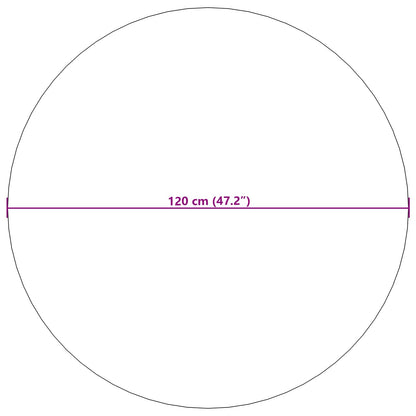 Tappeti per area Rotondo PALMERAS Beige Ø 120 CM Poliestere | homemem39