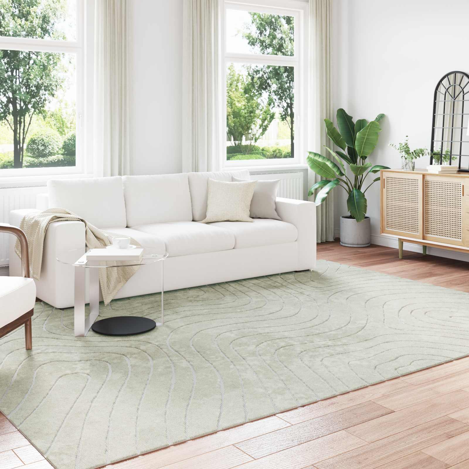 Tappeti per area PALMERAS Verde 200 x 280 cm Poliestere | homemem39