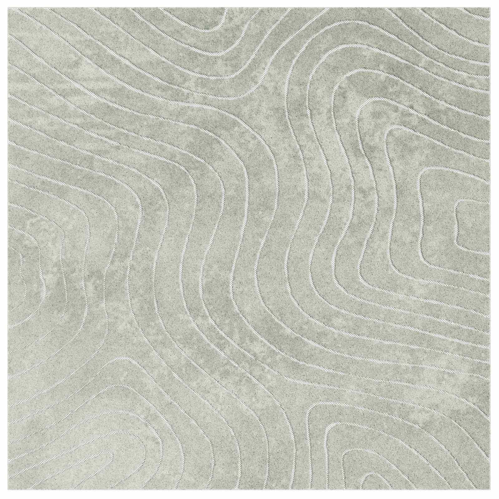 Tappeti per area Quadrato PALMERAS Verde 200 x 200 cm | homemem39