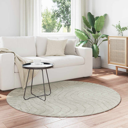 Tappeti per area Rotondo PALMERAS Verde Ø 120 CM Poliestere | homemem39