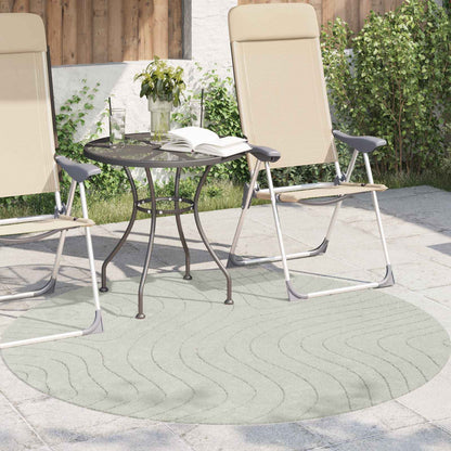 Tappeti per area Rotondo PALMERAS Verde Ø 120 CM Poliestere | homemem39