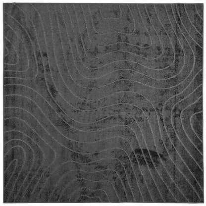 Tappeti per area PALMERAS Antracite 120 x 120 cm Poliestere | homemem39