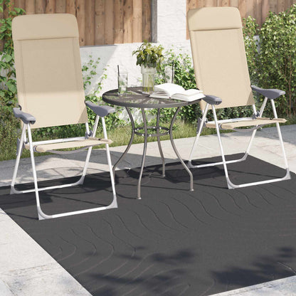 Tappeti per area PALMERAS Antracite 200 x 200 cm Poliestere | homemem39