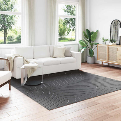 Tappeti per area PALMERAS Antracite 240 x 240 cm Poliestere | homemem39