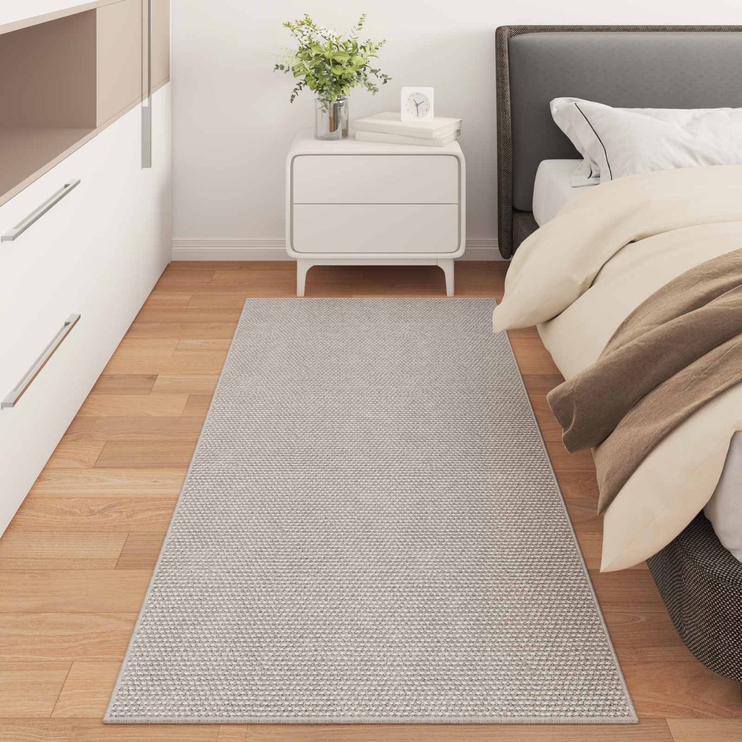 Tappeti per area Rettangolare LUGO Crema 150 x 80 cm Poliestere | homemem39