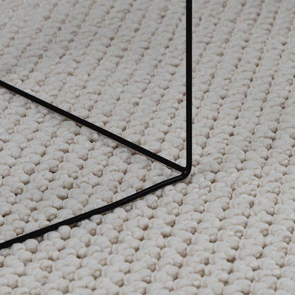 Tappeti per area Quadrato LUGO Crema 200 x 200 cm Poliestere | homemem39