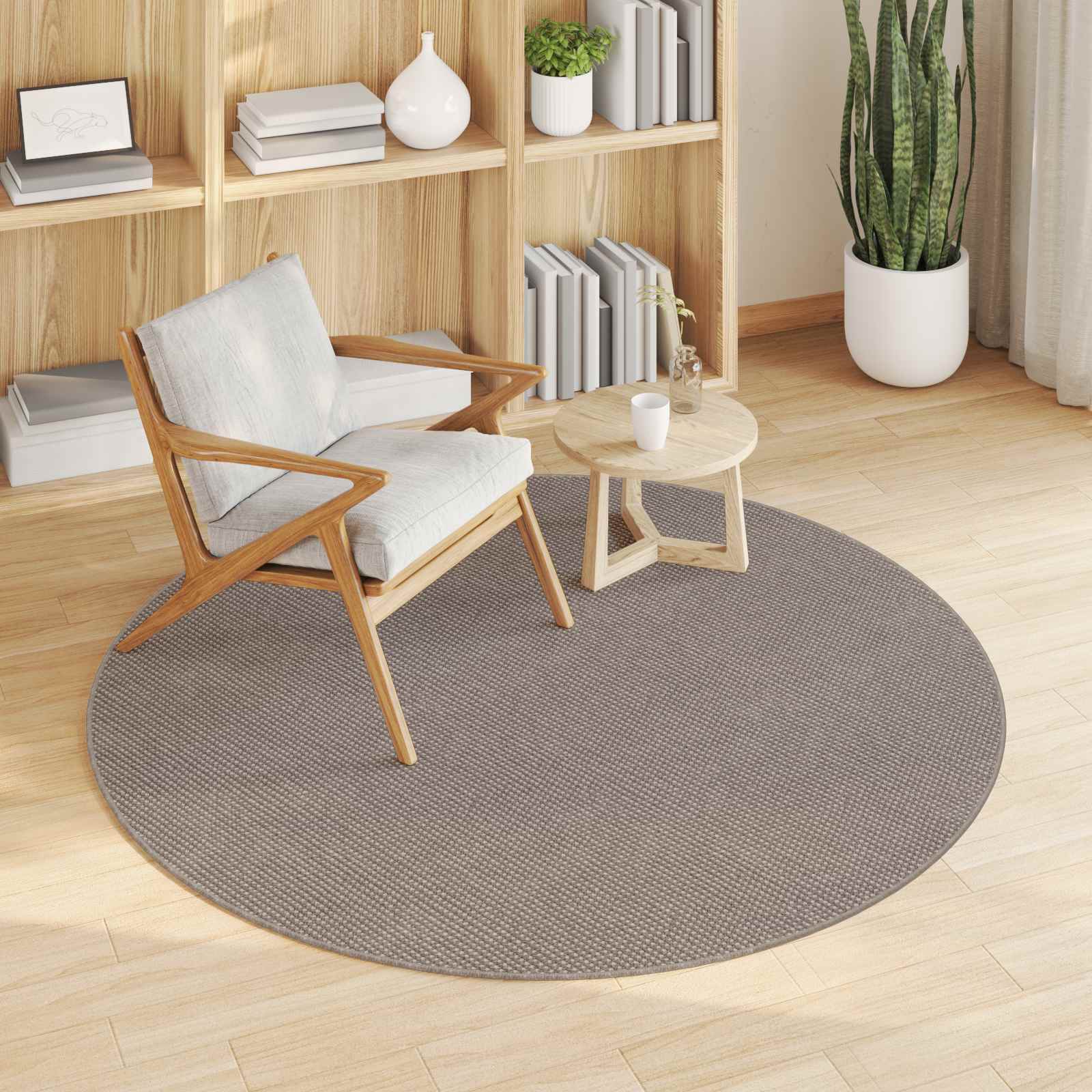 Tappeti per area Rotondo LUGO Talpa Ø 120 CM Poliestere | homemem39