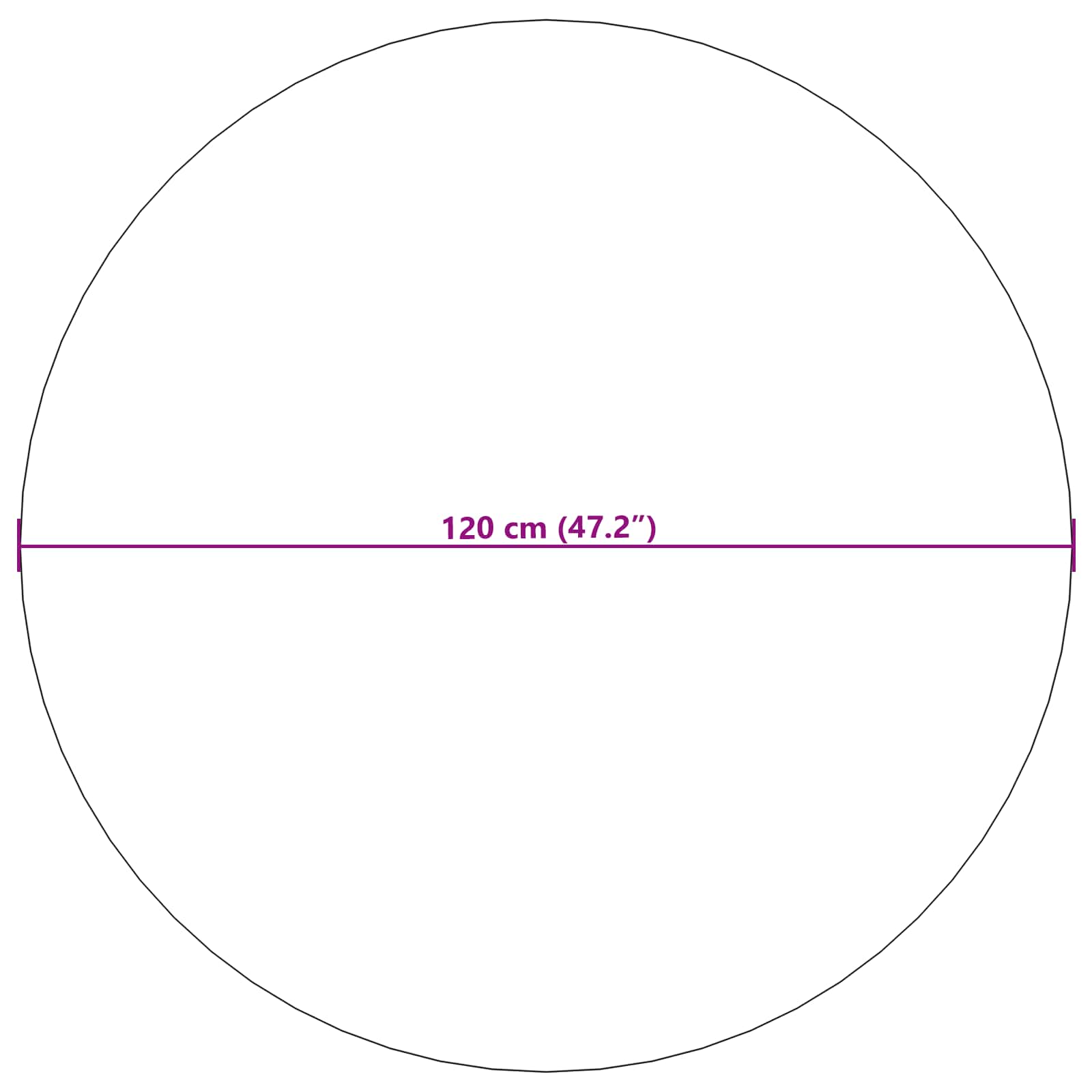 Tappeti per area Rotondo LUGO Talpa Ø 120 CM Poliestere | homemem39