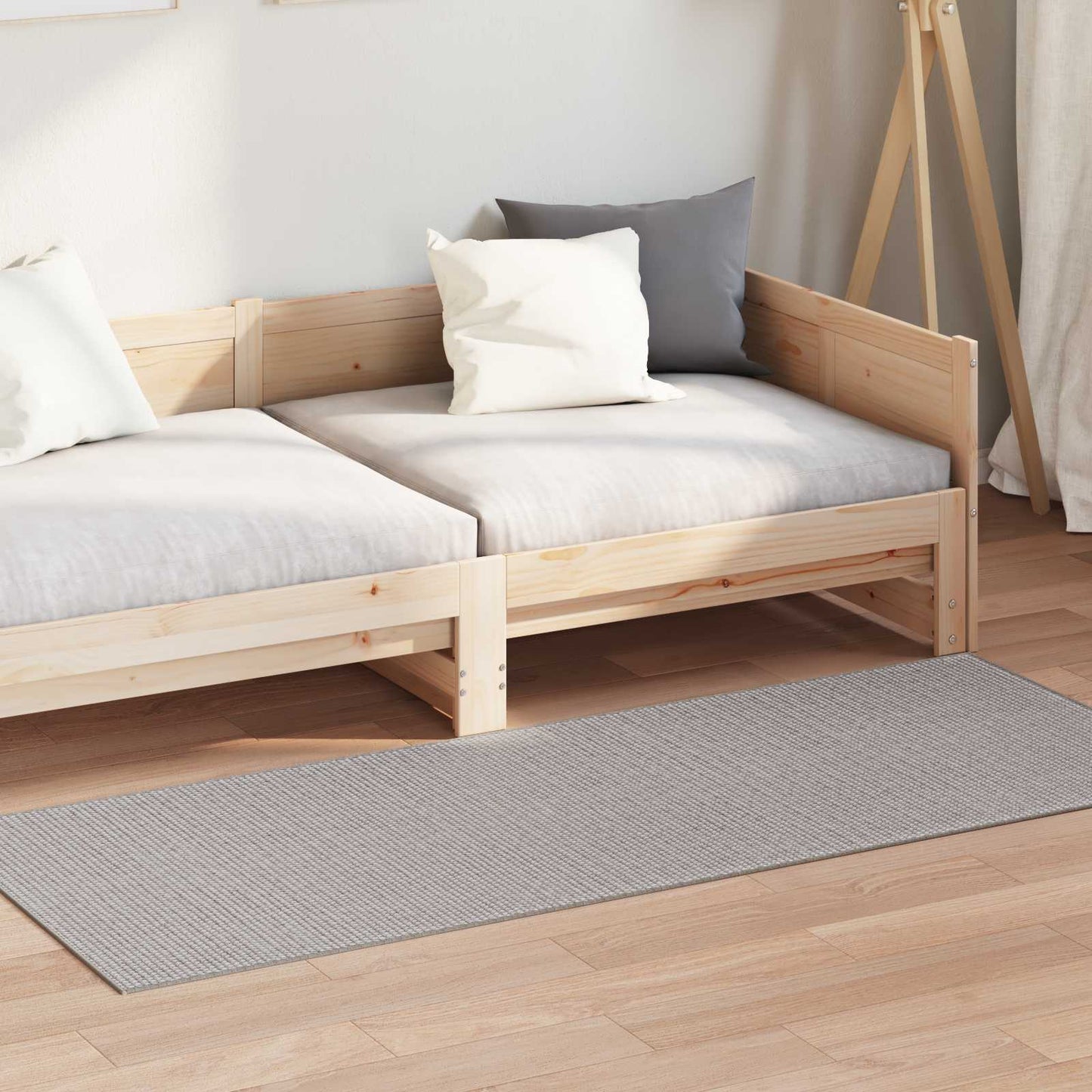 Tappeti per area LUGO Crema e Taupe 200 x 80 cm Poliestere | homemem39