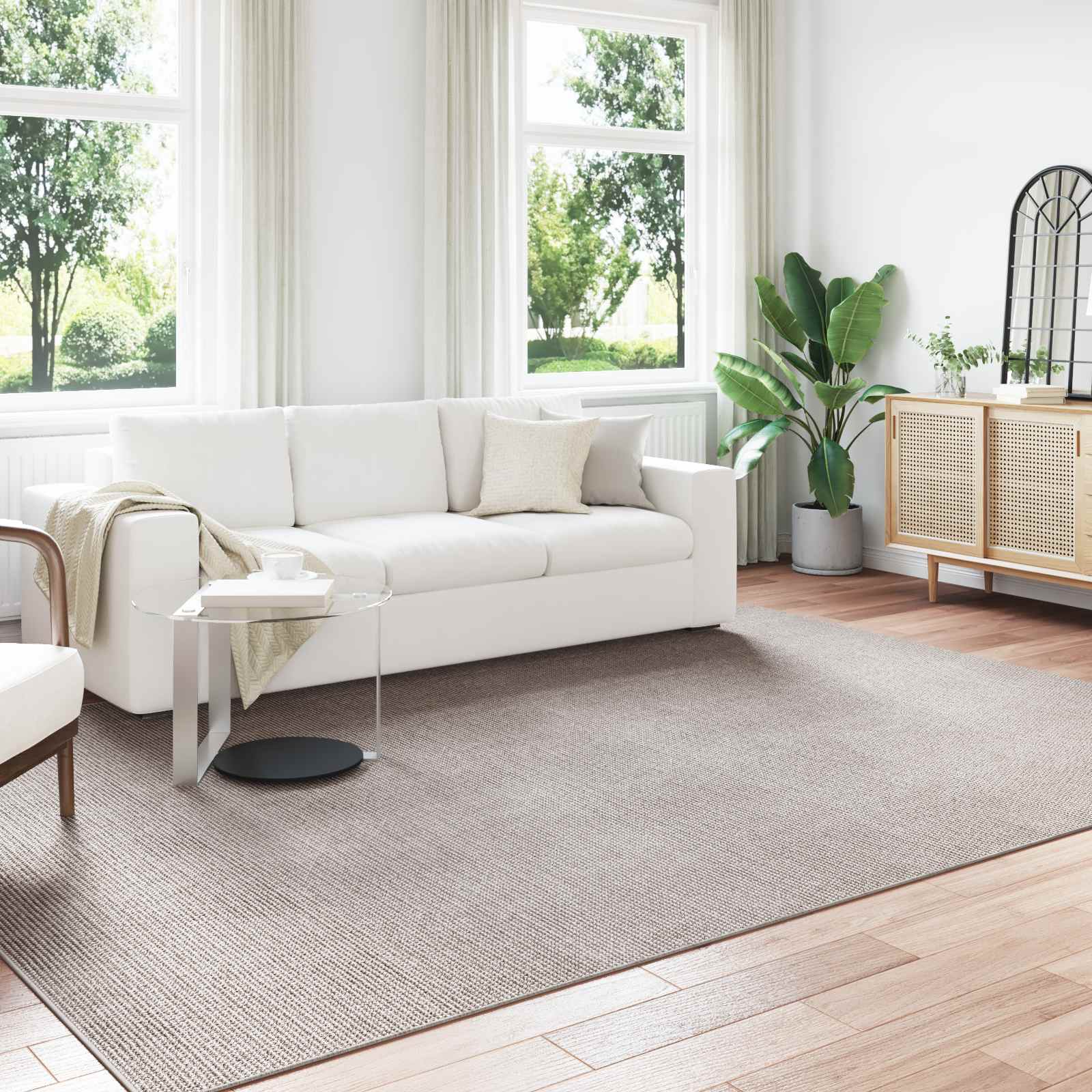 Tappeti per area LUGO Crema e Taupe 280 x 200 cm Poliestere | homemem39