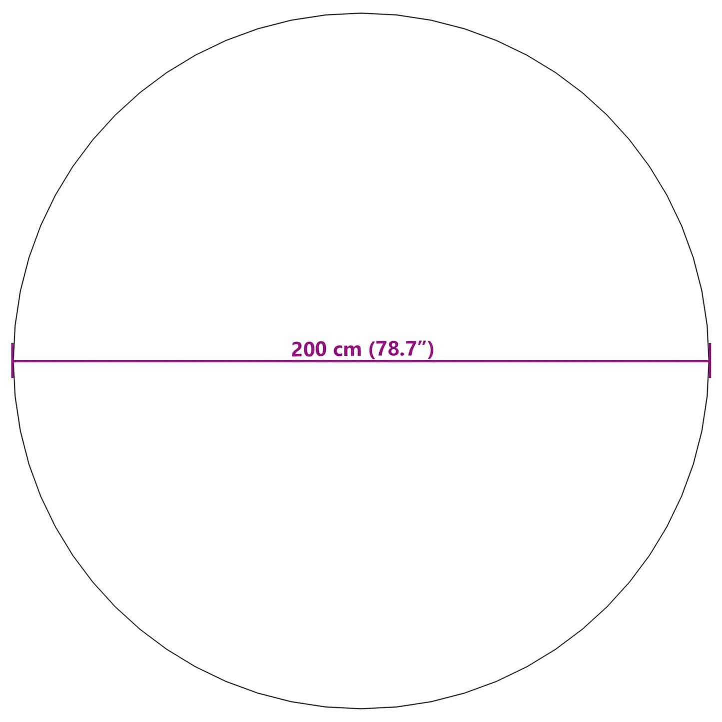 Tappeti per area Rotondo LUGO Crema e Taupe Ø 200 CM Poliestere | homemem39
