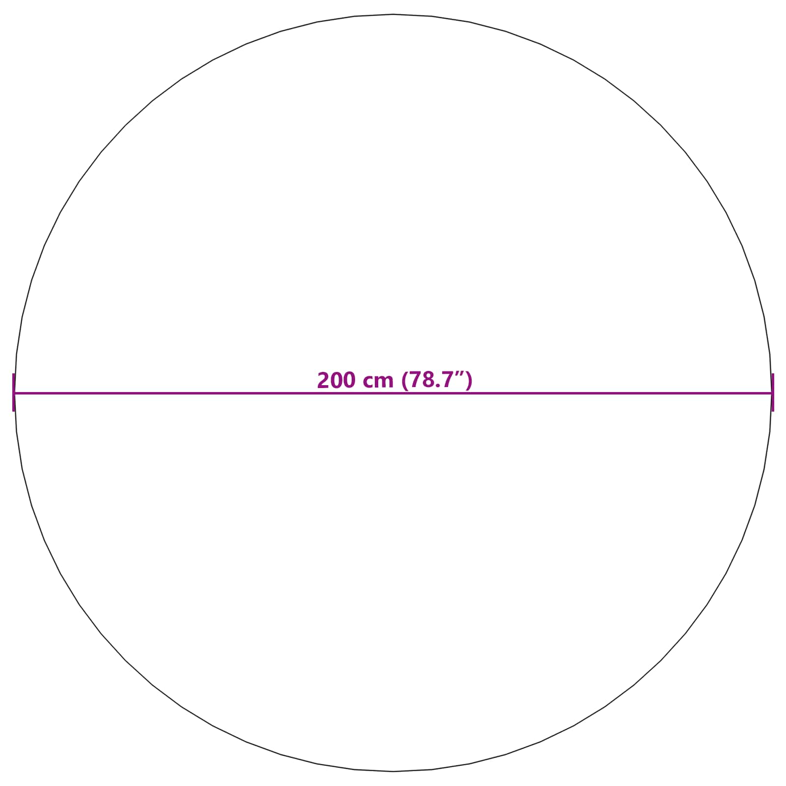 Tappeti per area Rotondo LUGO Crema e Taupe Ø 200 CM Poliestere | homemem39
