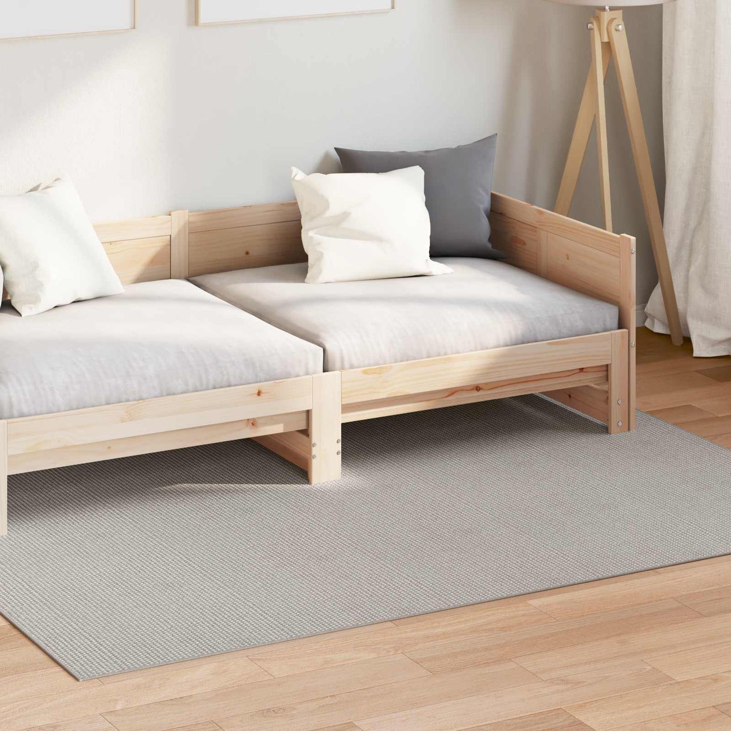 Tappeti per area LUGO Crema e Grigio 140 x 200 cm Poliestere | homemem39