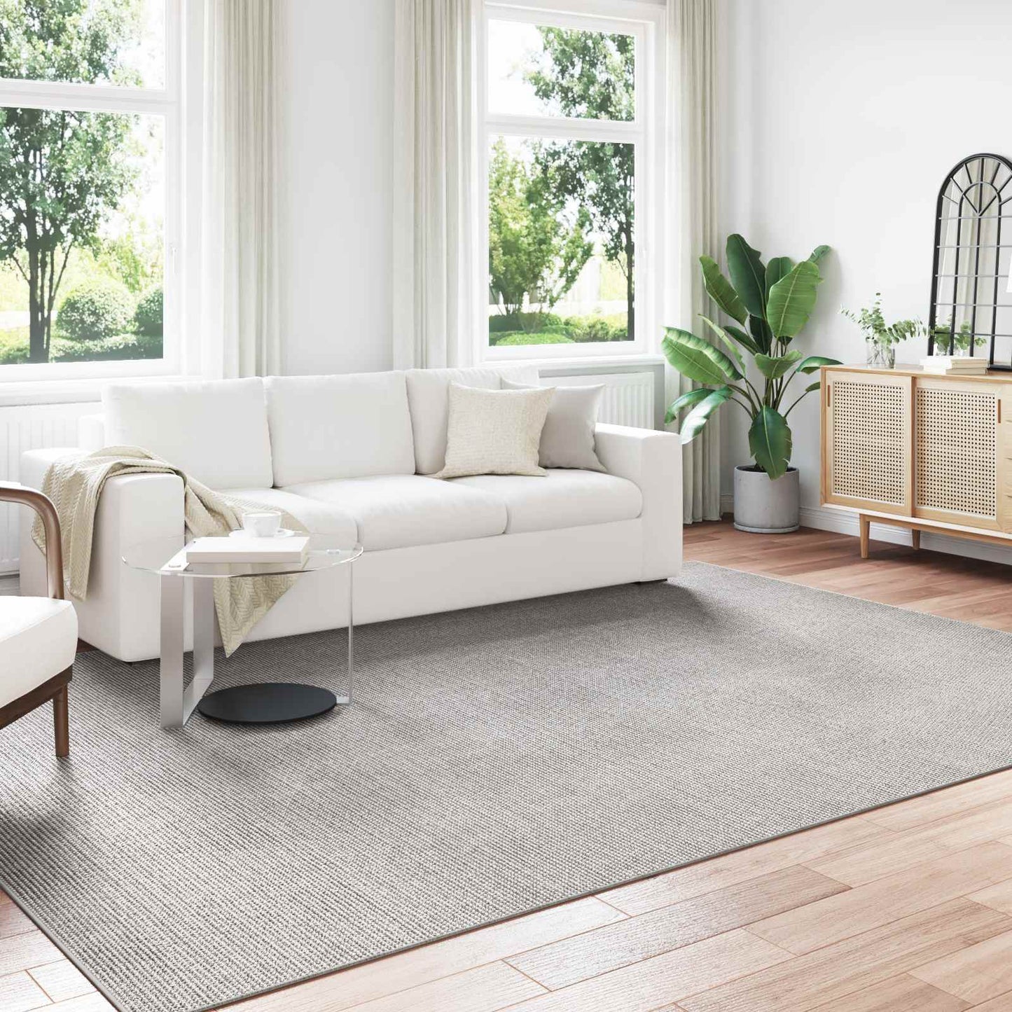 Tappeti per area LUGO Crema e Grigio 280 x 200 cm Poliestere | homemem39