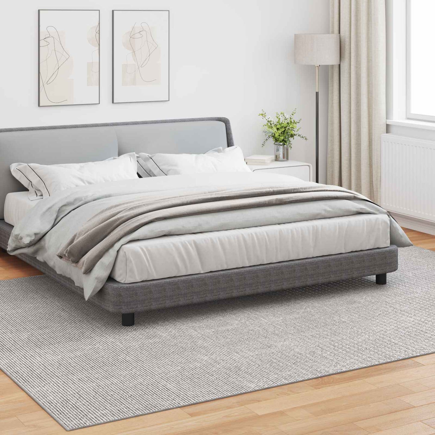 Tappeti per area LUGO Crema e Grigio 280 x 200 cm Poliestere | homemem39