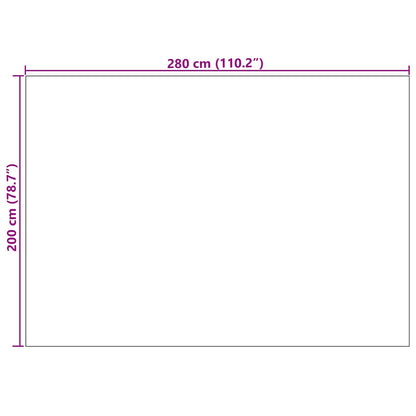 Tappeti per area LUGO Crema e Grigio 280 x 200 cm Poliestere | homemem39