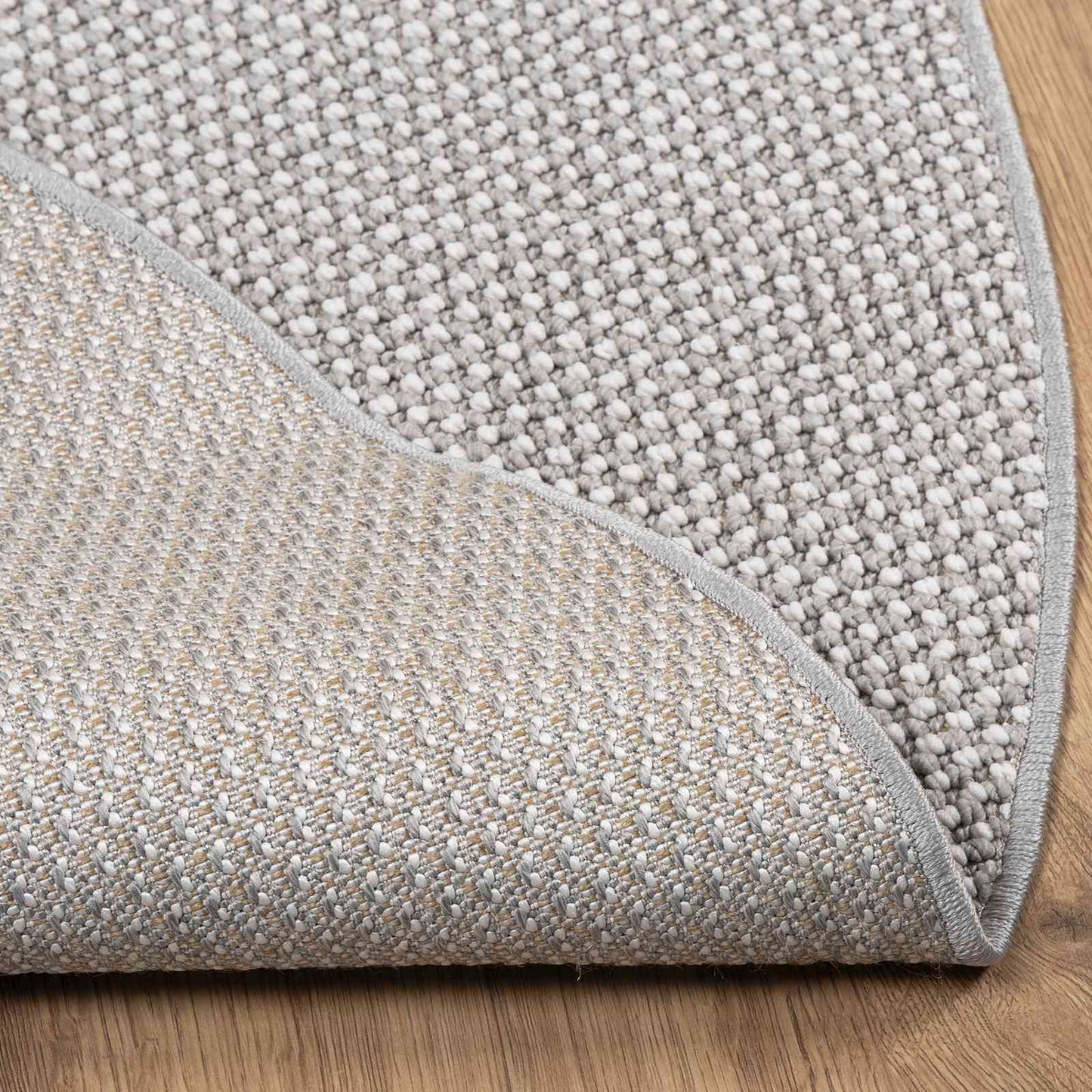 Tappeti per area Rotondo LUGO Crema e Grigio Ø 160 CM | homemem39