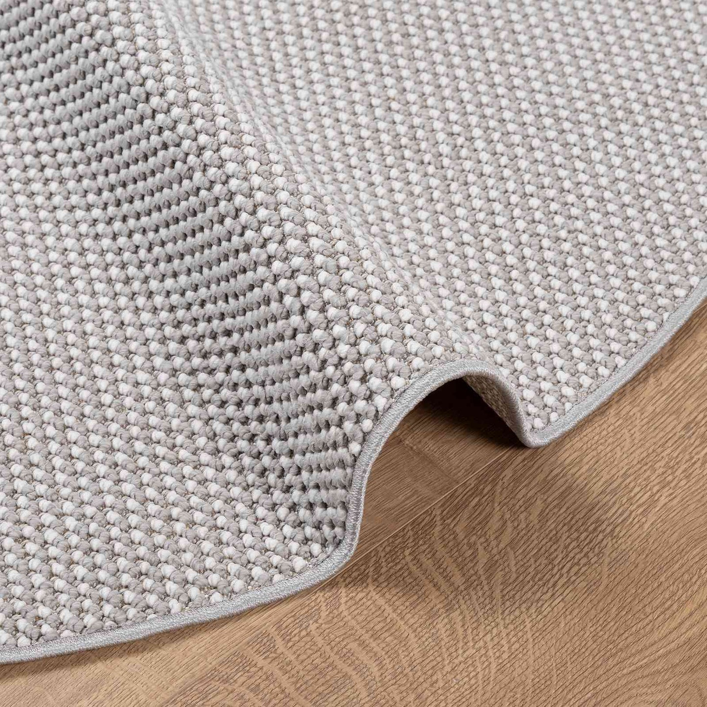 Tappeti per area Rotondo LUGO Crema e Grigio Ø 200 CM | homemem39