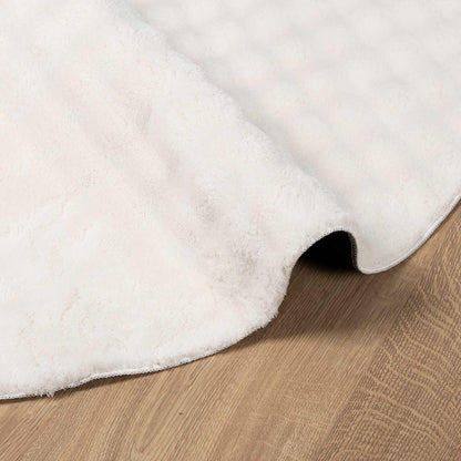 Tappeti per area Rotondo SIROLO Crema Ø 160 CM Poliestere | homemem39