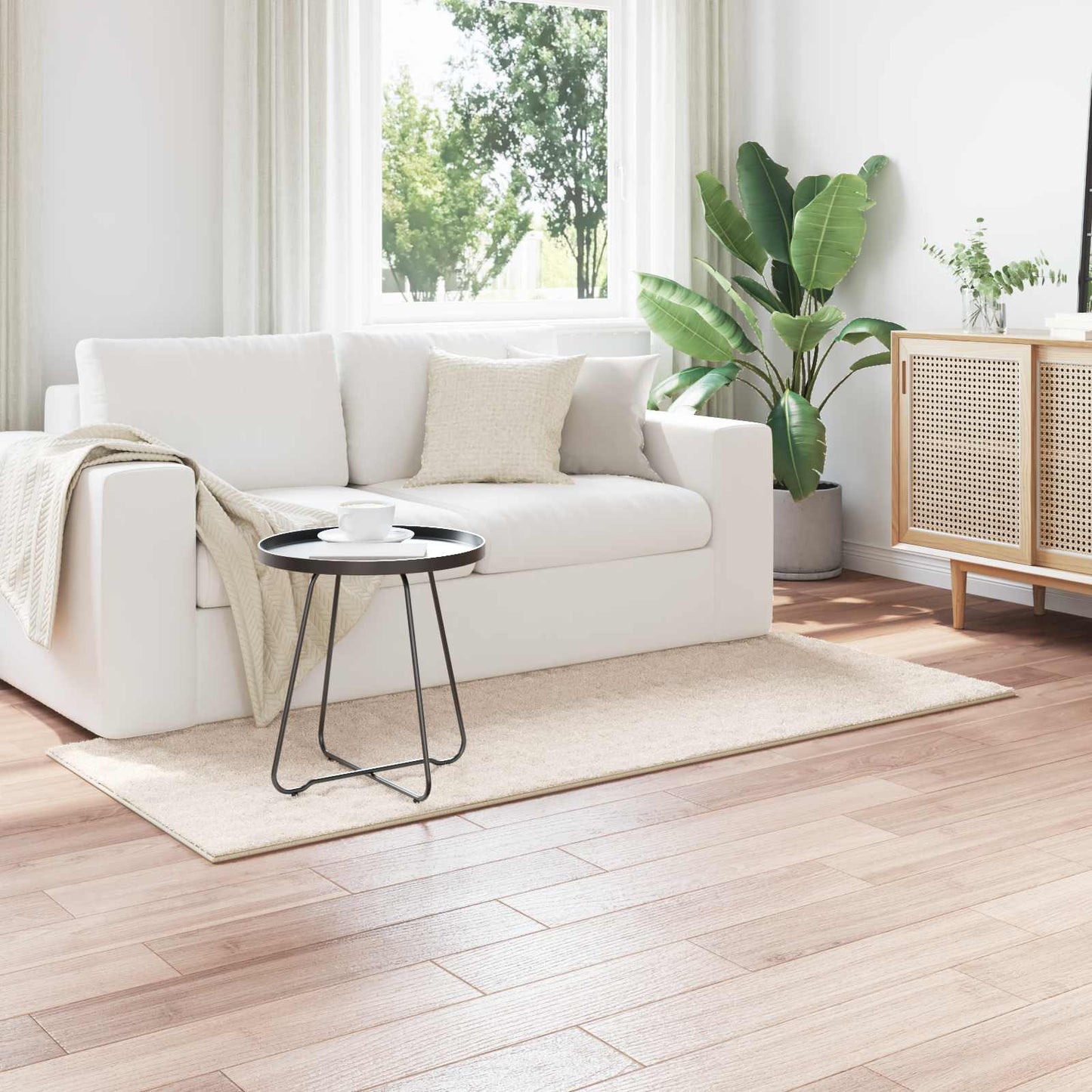 Tappeti per area SIROLO Beige 150 x 80 cm Poliestere