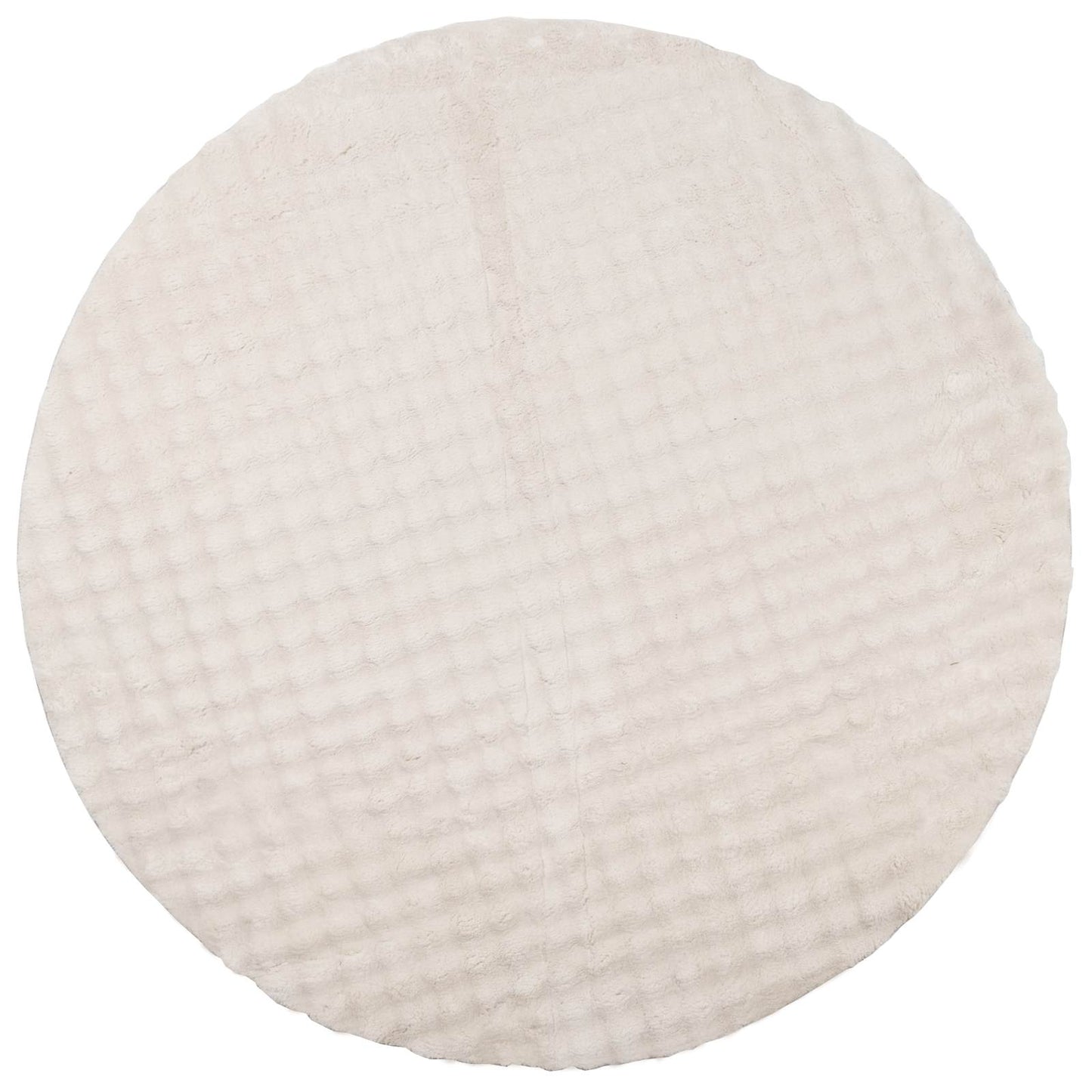 Tappeti per area Rotondo SIROLO Beige Ø 120 CM Poliestere