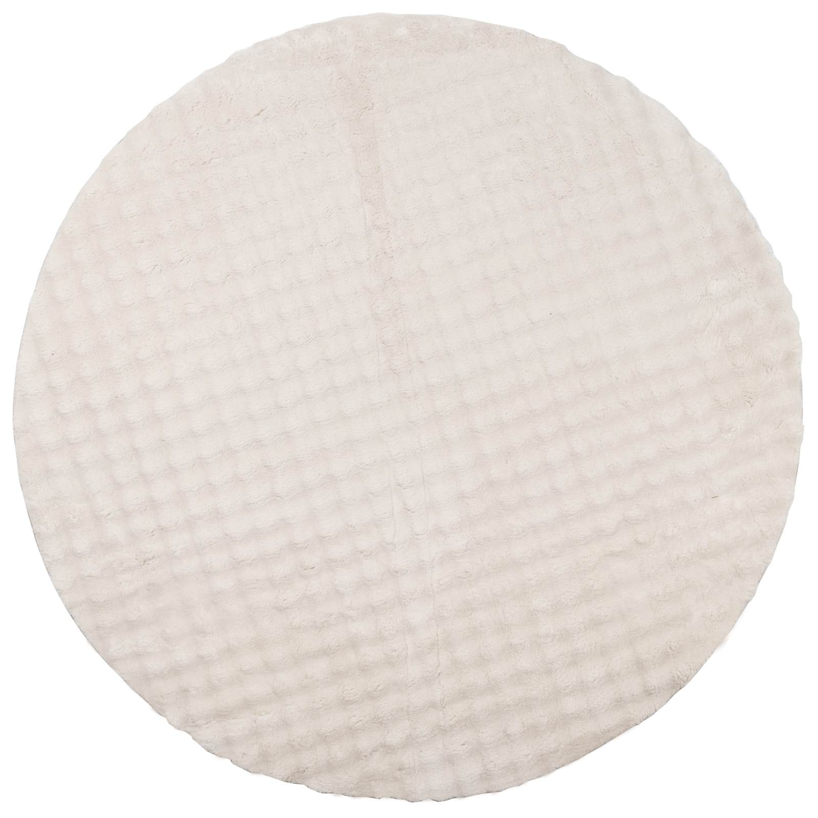 Tappeti per area Rotondo SIROLO Beige Ø 160 CM Poliestere | homemem39