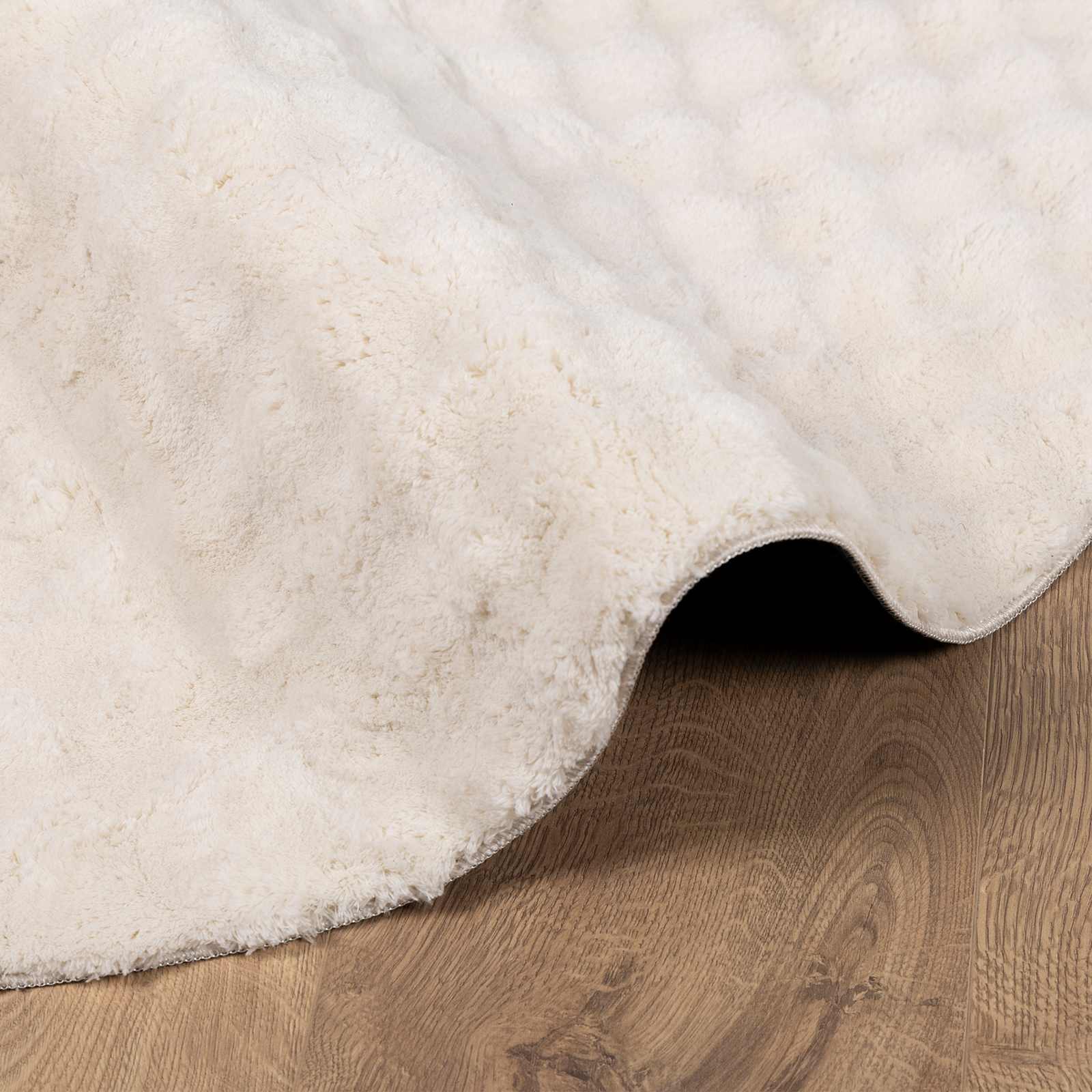 Tappeti per area Rotondo SIROLO Beige Ø 200 CM Poliestere | homemem39
