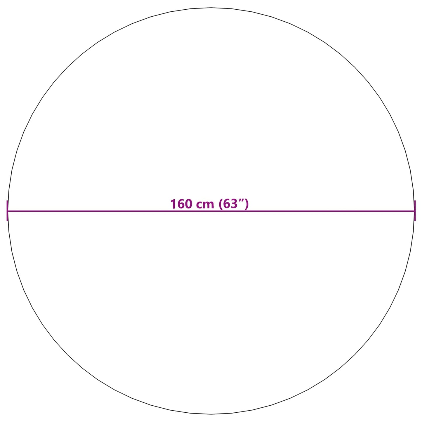 Tappeti per area Rotondo SIROLO Sabbia Ø 160 CM Poliestere | homemem39