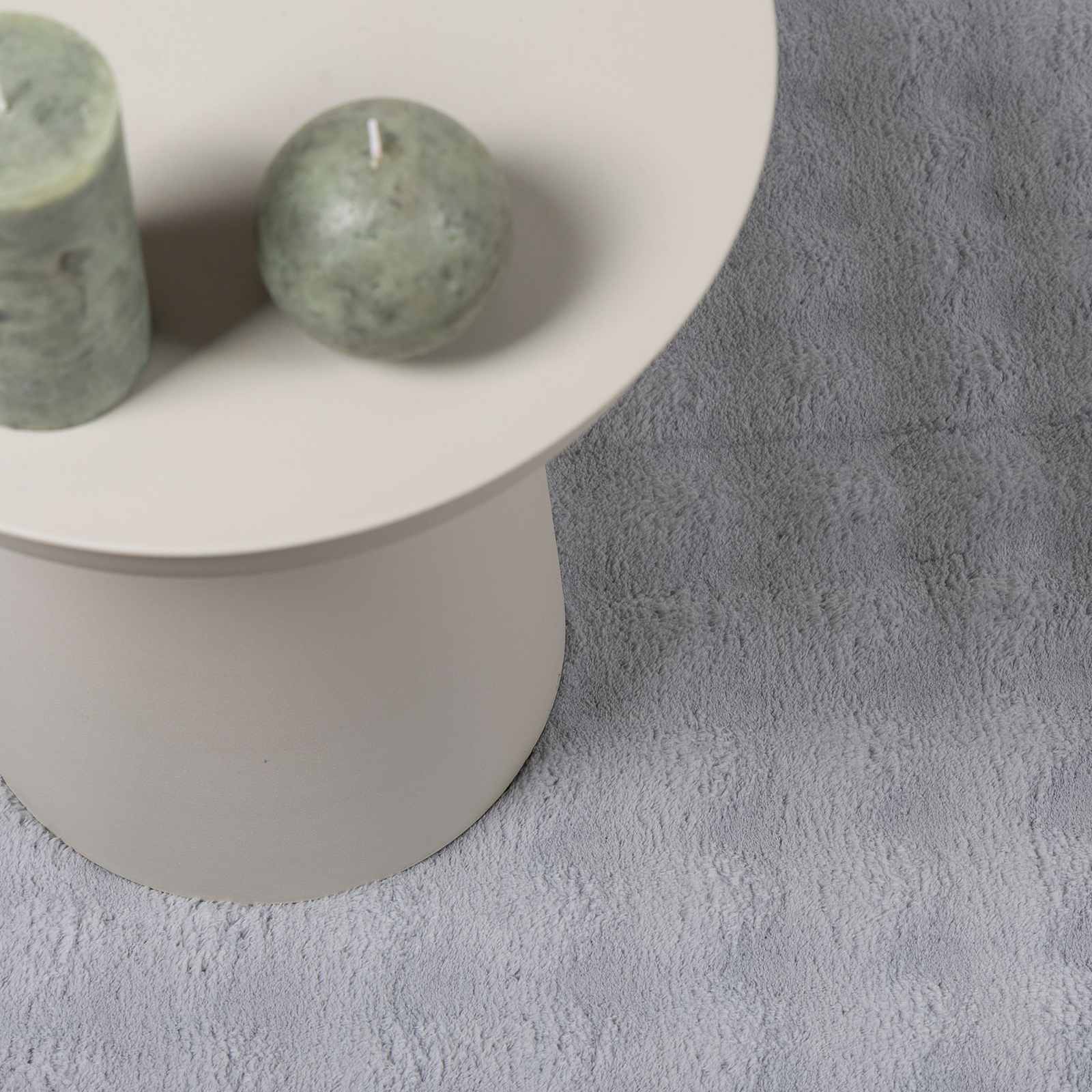 Tappeti per area Rotondo SIROLO Grigio Ø 160 CM Poliestere | homemem39