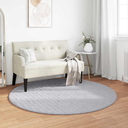 Tappeti per area Rotondo SIROLO Grigio Ø 160 CM Poliestere | homemem39