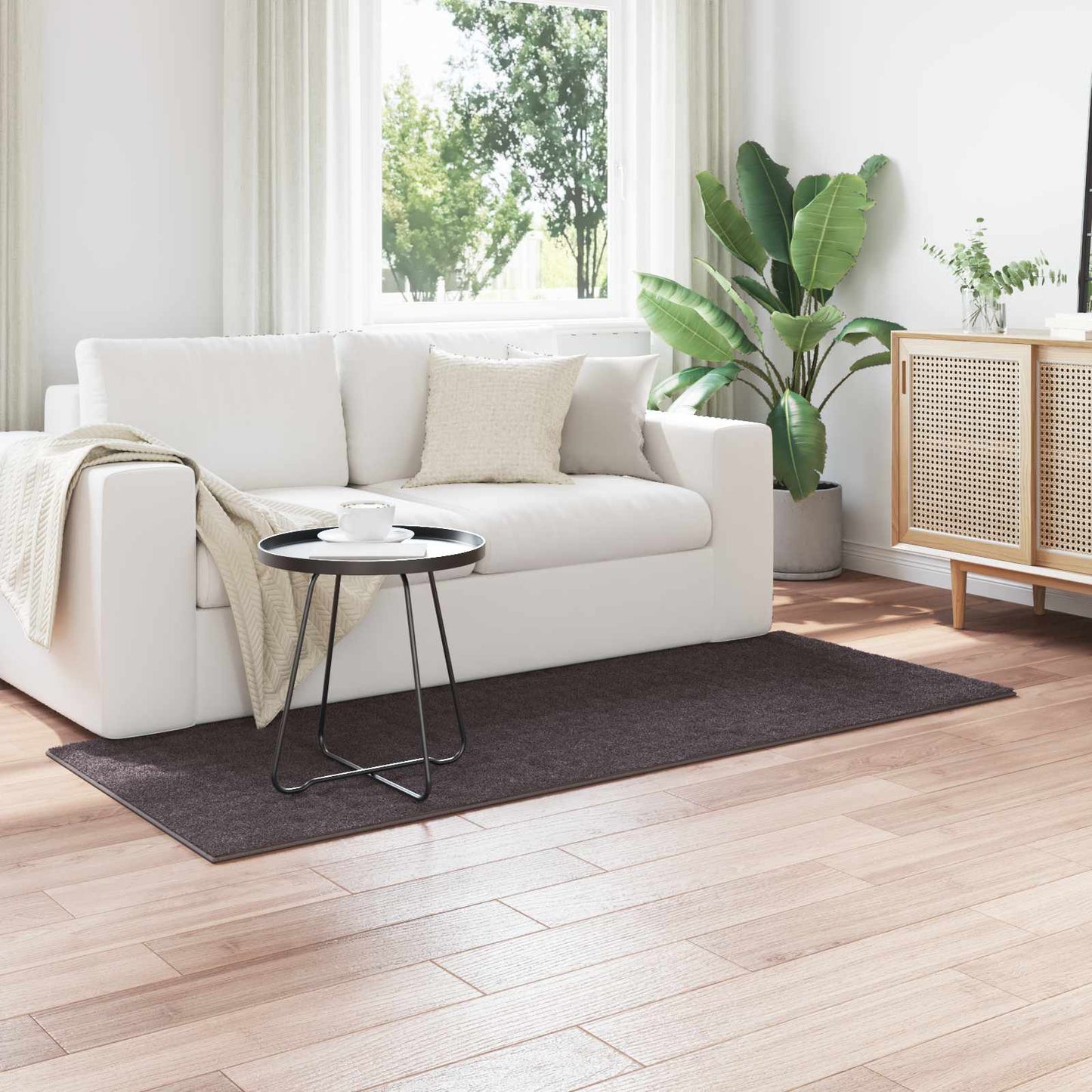 Tappeti per area SIROLO Antracite 150 x 80 cm Poliestere | homemem39