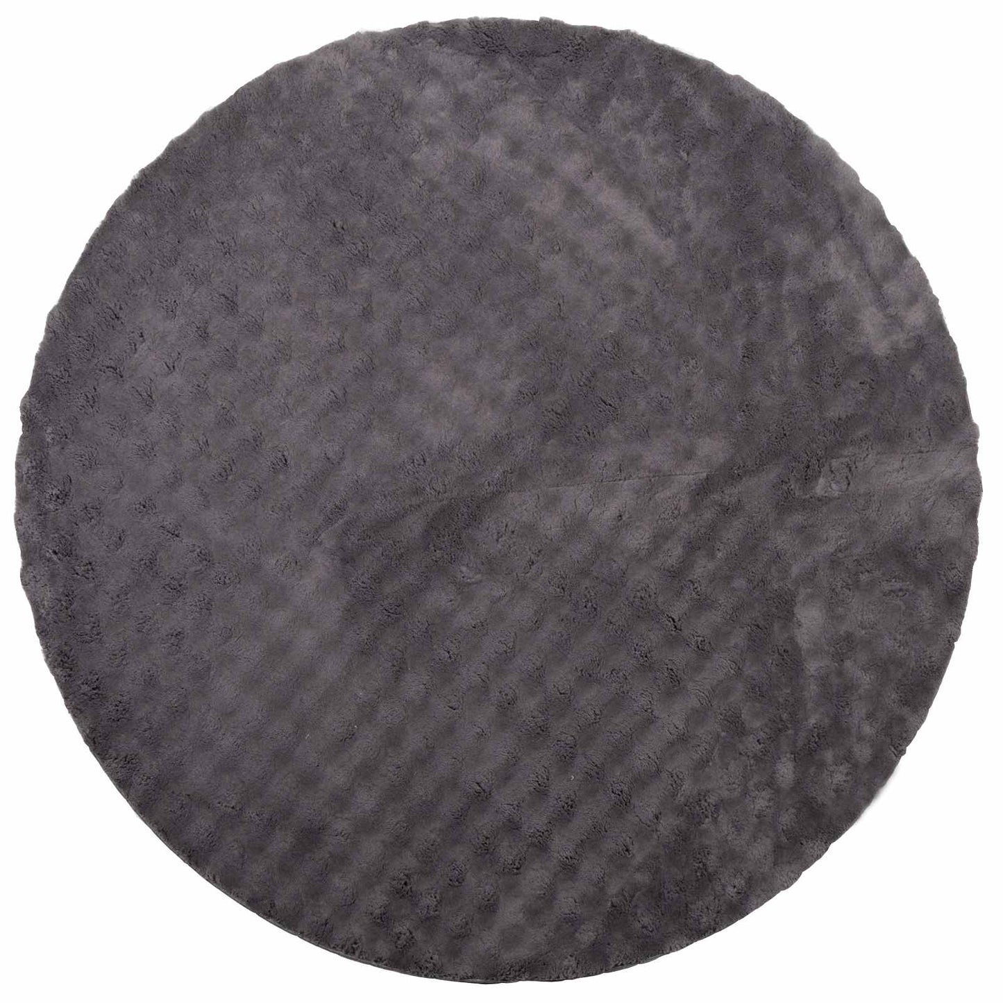 Tappeti per area Rotondo SIROLO Antracite Ø 120 CM Poliestere