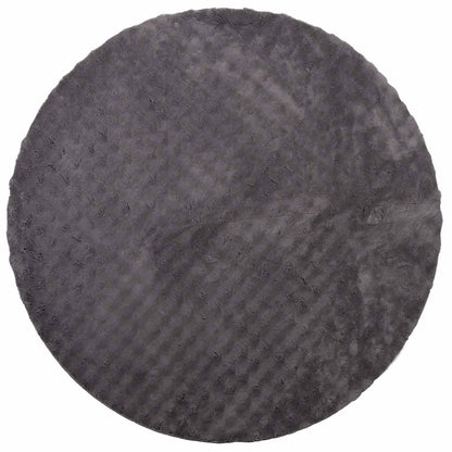Tappeti per area Rotondo SIROLO Antracite Ø 120 CM Poliestere