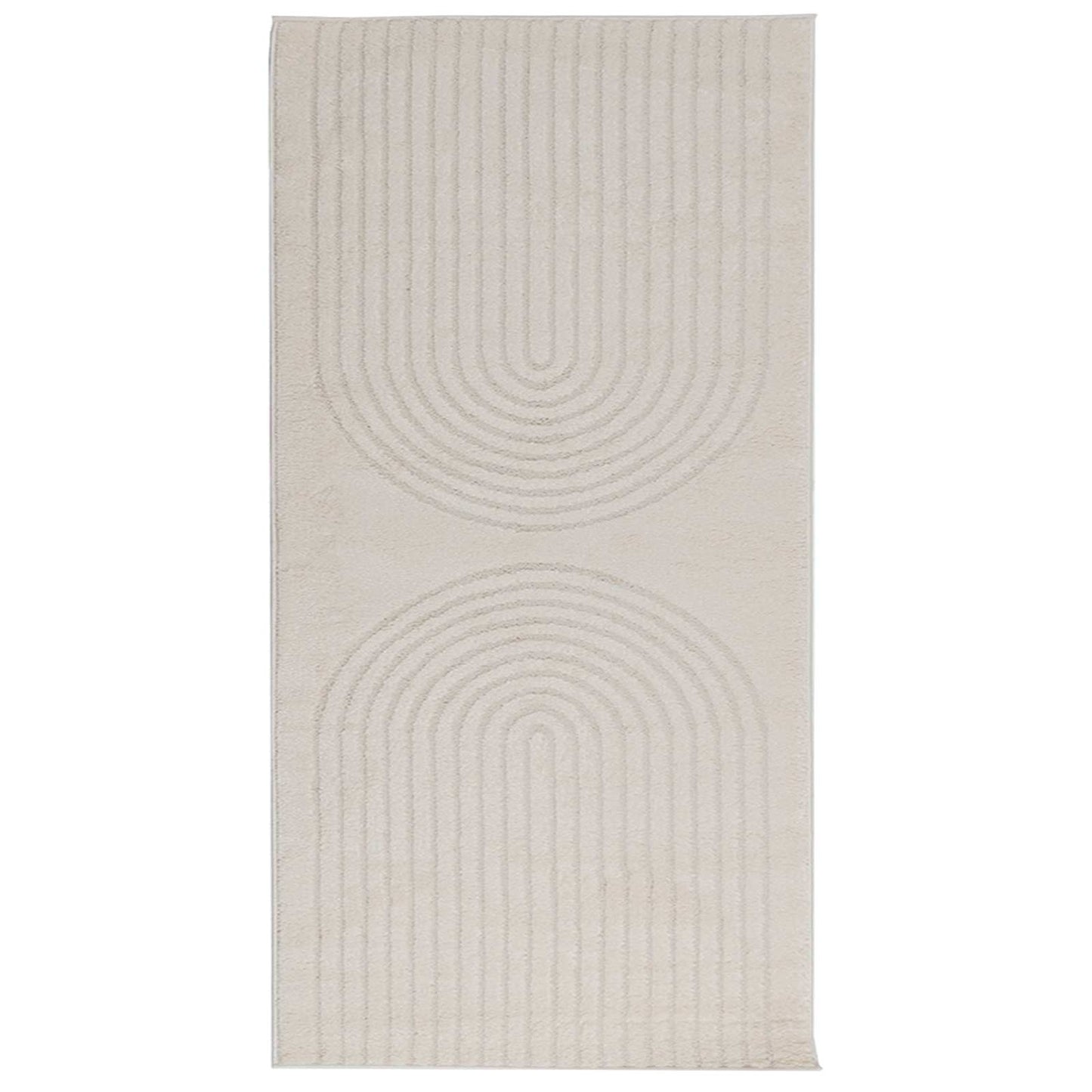 Tappeti per area GALATI Crema 150 x 80 cm Poliestere | homemem39
