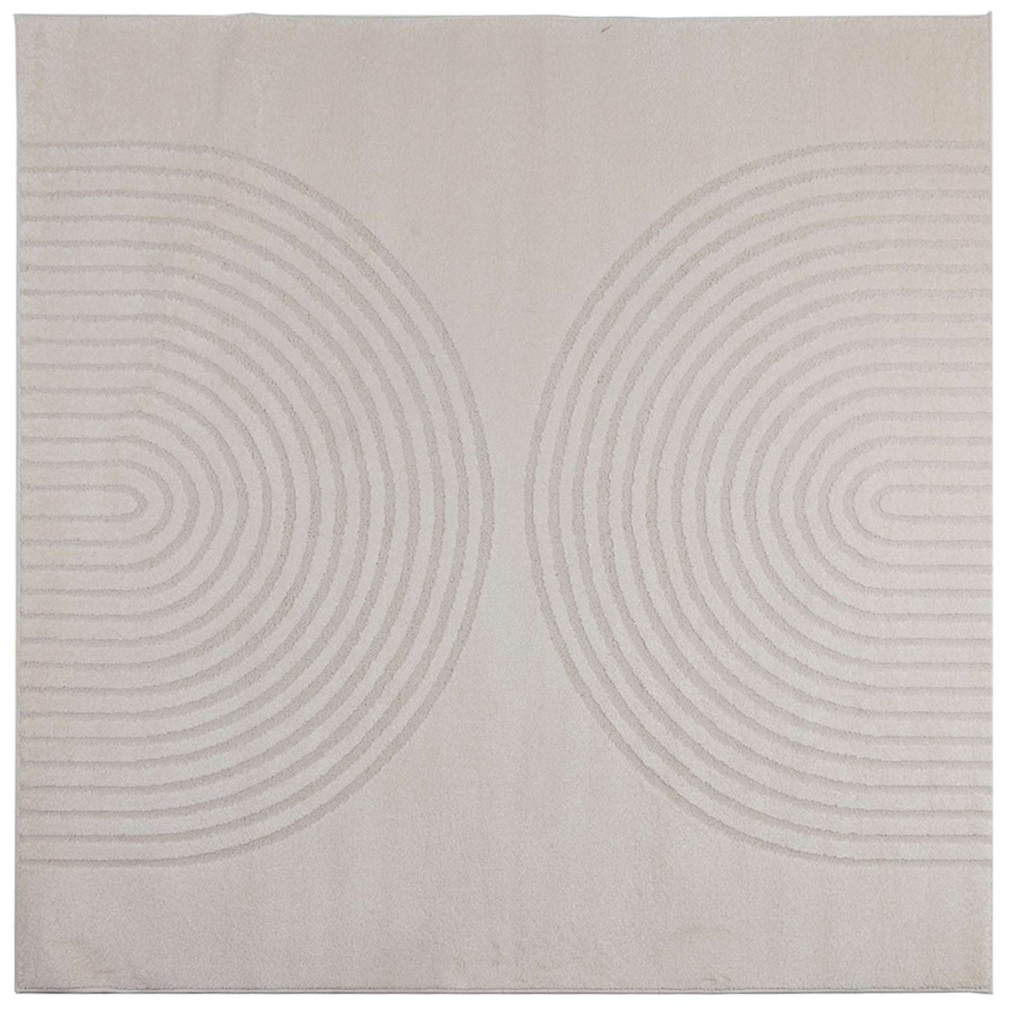 Tappeti per area Quadrato GALATI Crema 240 x 240 cm Poliestere