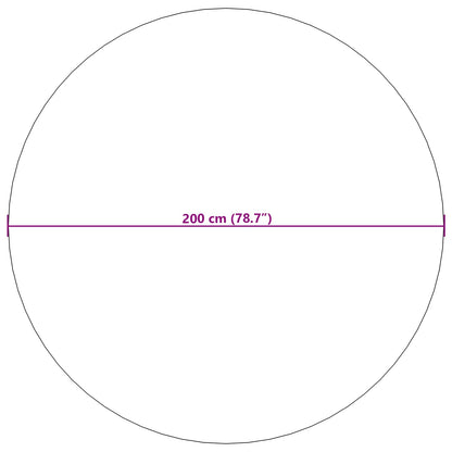 Tappeti per area Rotondo GALATI Crema Ø 200 CM Poliestere | homemem39
